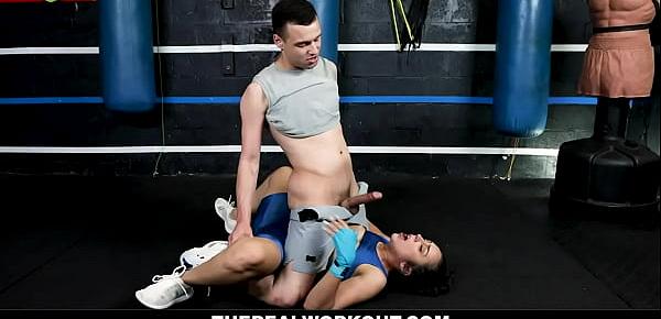 Lilly Hall Gets Fucked While Kickboxing